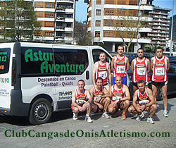 Equipo participante en la carrera de Azkoitia-Azpeitia 2008