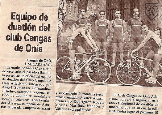 Equipo de Duatlón del Club Cangas de Onís Atletismo