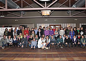 Haz clic sobre la foto para ampliarla, asitentes a la cena del Atletismo en Cangas de Onís 2009